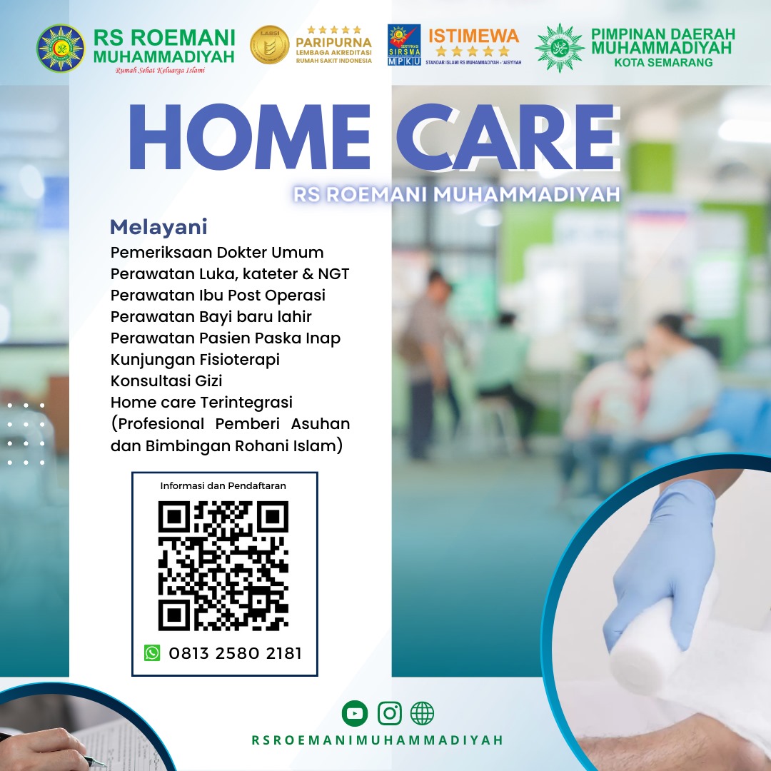 Layanan Home Care RS Roemani Muhammadiyah Semarang